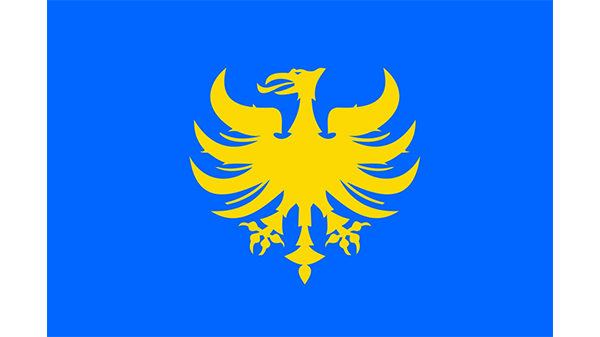 Vlag gemeente Heerlen - in kleur op transparante achtergrond - 600 * 337 pixels 